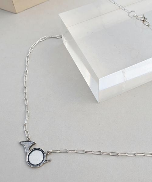 Bonbeau Mini Horn Silver Necklace Pendant