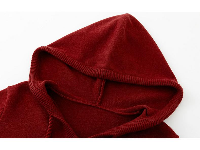 Plus Size V-neck Hooded Sweatshirt & Skirt Two-Piece Set - 2025 Winter Casual Knitwear for Women