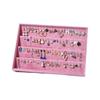Stackable Pink Earring Display Tray Elegant Necklaces Display Props  Dresser