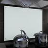 Day and Night - Day and Night Kitchen Splash Protection White Tempered Glass 80x60 Cm
