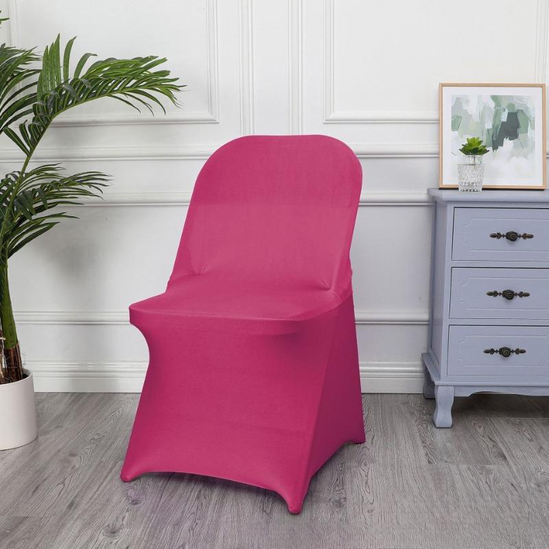 1/2/5 PCS Stretch Spandex Wedding Chair Cover for Weddings Birthdays Parties Events Hotels Banquets