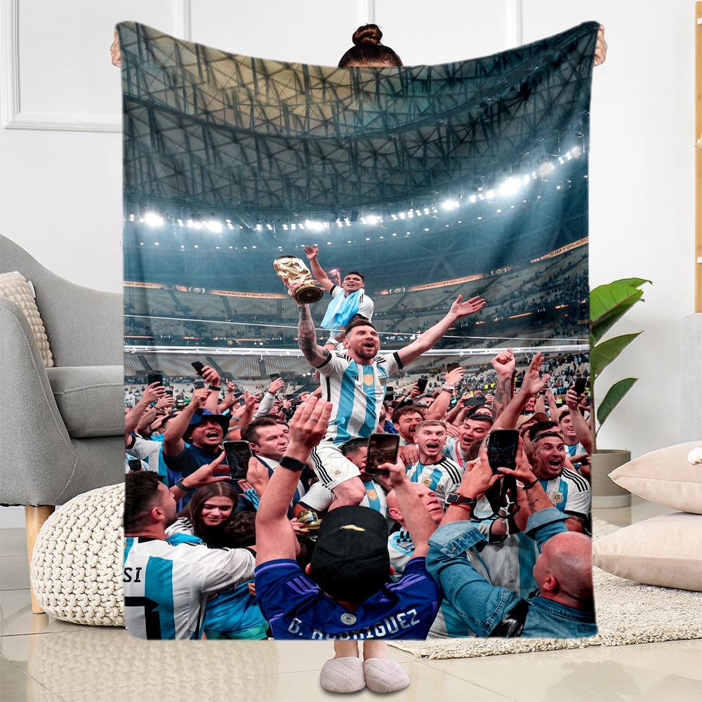 Messi 301 Blanket Comfortable Suitable for Bed Sofa Office Chair Four Seasons Universal Modern Birthday Christmas Gift Blanket
