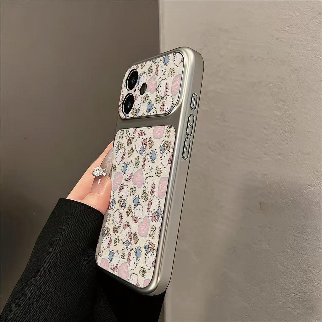 Seconds change for 17promax mobile phone case 16pro new 15 leather 14 large windows 13 cute 12x