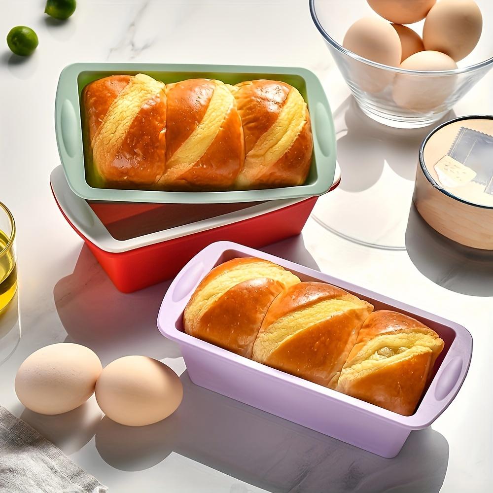 1/4pcs Non-Stick Loaf Pans Flexible Silicone Rectangle Cake Pan for Baking Bread BPA Free Brownie Toast Mold Kitchen Essentials
