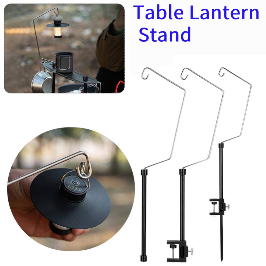 IGT Table Lantern Stand Aluminum Alloy Portable Lamp Bracket Multifunctional Desktop Light Stand for Picnic Hiking Fishing
