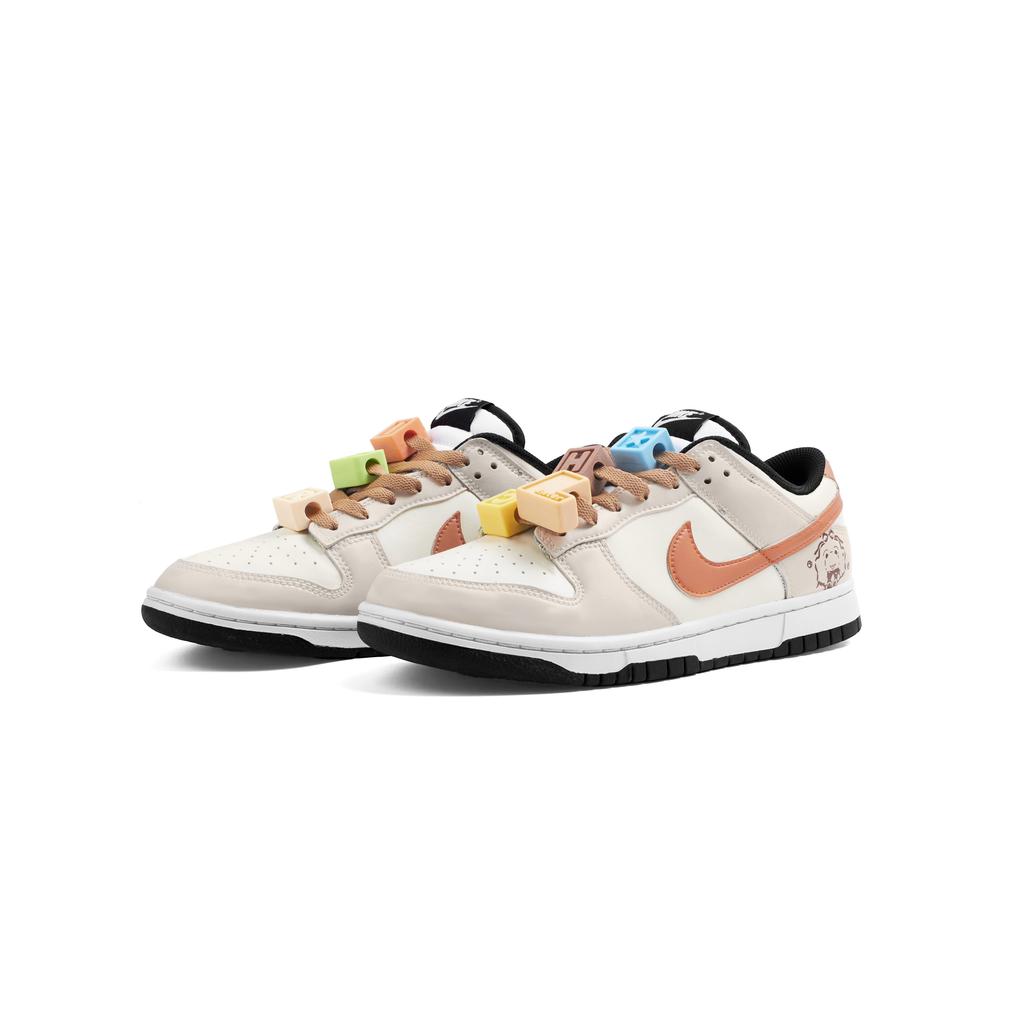 Nike Dunk Abrasion Resistant Low top Skateboard Shoes Unisex Custard HF5441-100(Team825-)