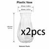 Hochwertige Vase aus Kunststoff im Diamantstil, transparente Vase, geeignet für Tischdekoration, Hochzeit, Zuhause, Tischdekoration