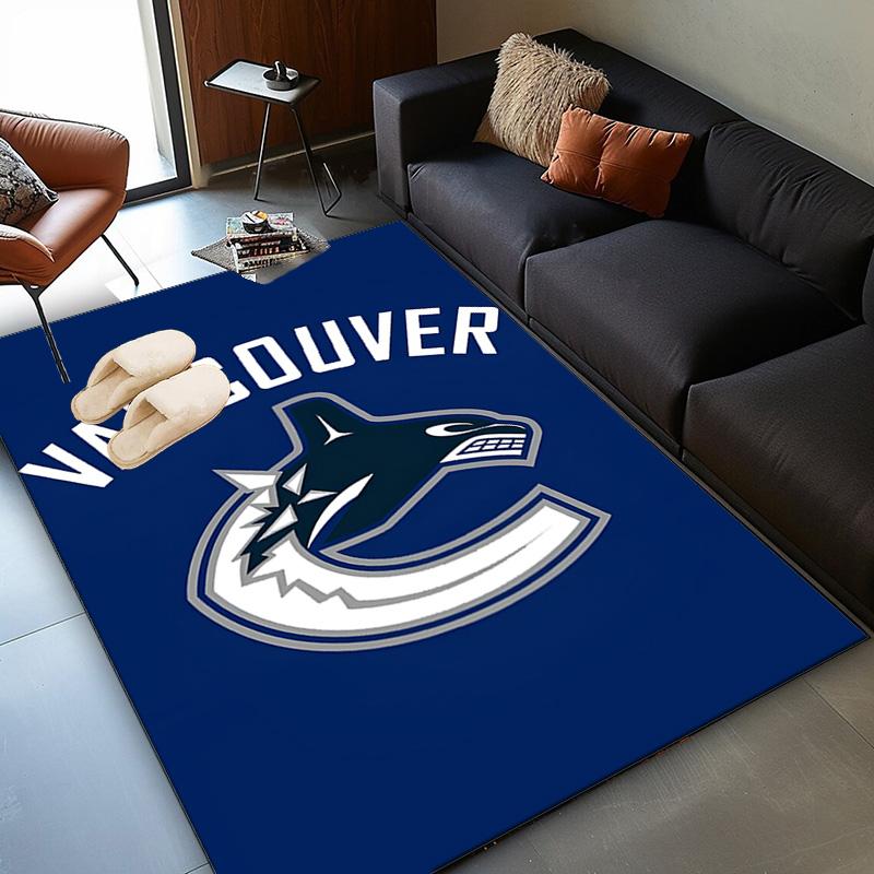 Vancouver Hockey Art Area Rug Suitable for Indoor And Outdoor,Carpets for Kitchens, Homes, Offices, Living Rooms,Home Decor,Christmas Gift