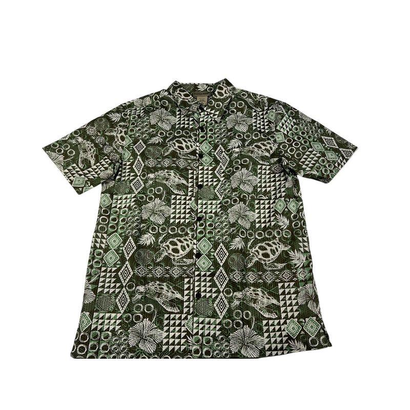European and American Single Men Summer Cotton Short Sleeve Shirt American Casual Loose Seaside Holiday Floral Print Couple Shirt