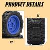4 Pieces 1/18 RC Car Tires, 2.8 Inch Diameter, with 5 Star, Easy to Install Accessories,