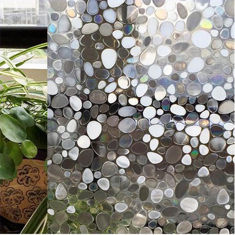 45x200cm Decorative Window Privacy Film 3D Color Light Transparent Window Sticker for House Office