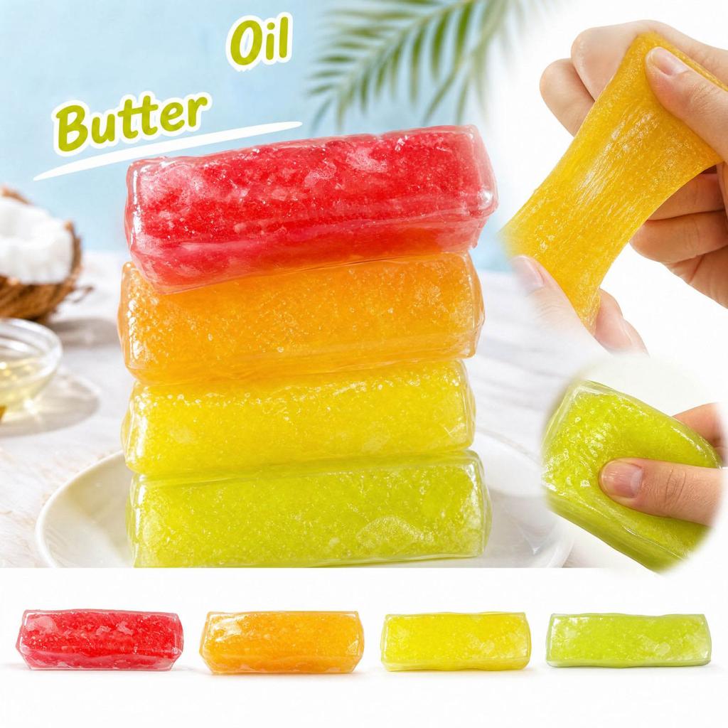 Oil and Stick Toy Set, Moldable Non-Bouncing Toy, Ball