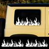 Burning Stereoscopic Flame Car Stickers Car Vinyl Decal Waterproof Vehicles Motorcycle Stickers Car Accessories Decoration