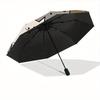1pc Cat Pattern Automatic Open/close Folding Compact Umbrella, 8-Rib Sturdy Canopy, Lightweight Portable, Everyday Use, Gift, Outdoor Umbrella, Travel