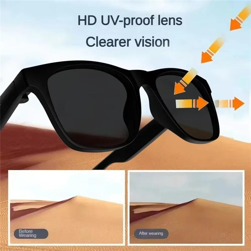2026 New AI Smart Glasses 8K Touch Control Photo Video Recording Translator Voice Assistant Wireless Bluetooth Sunglasses