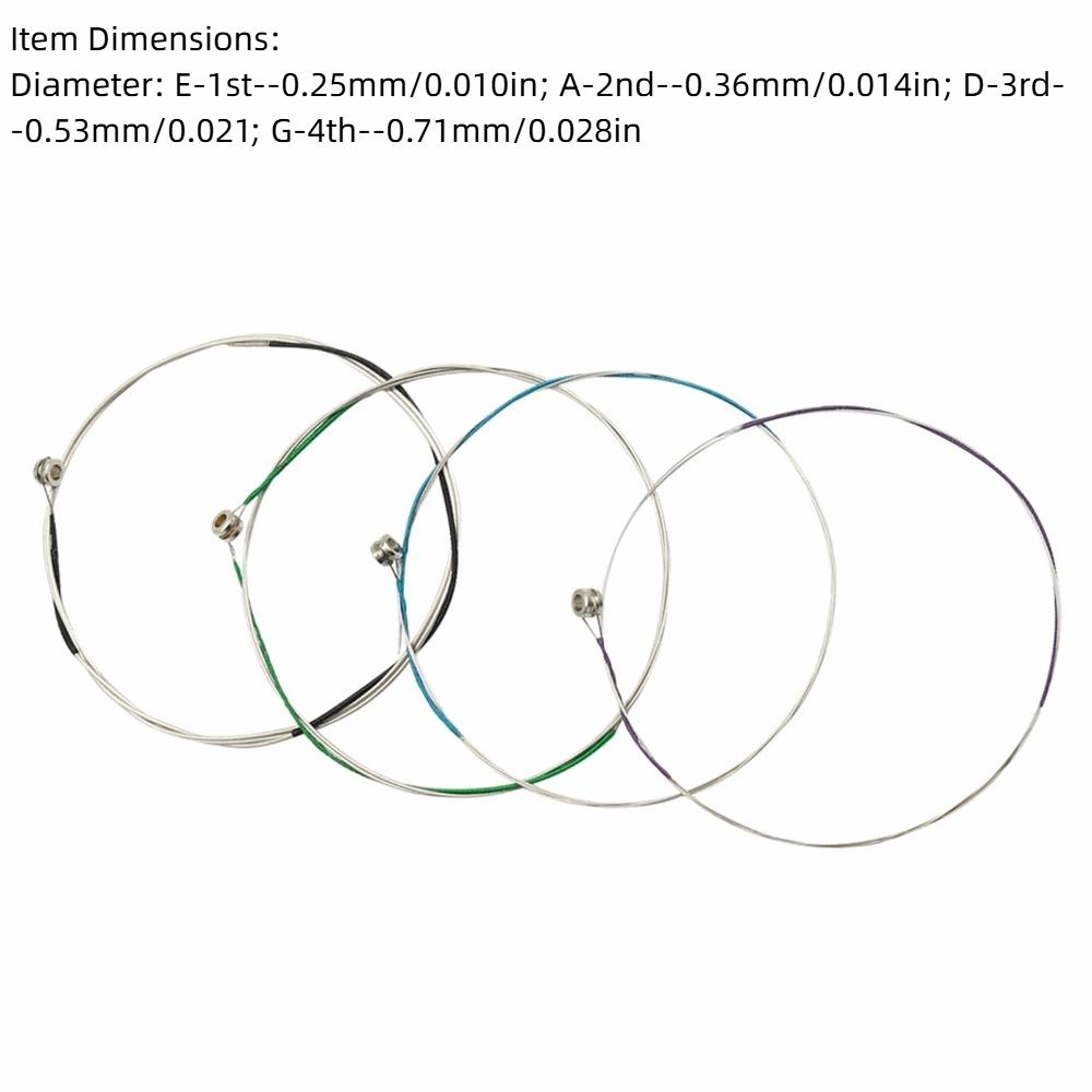 Mixed Colors Full Set Violin String Stainless Steel Wire Violin String Set For Fiddle Performance