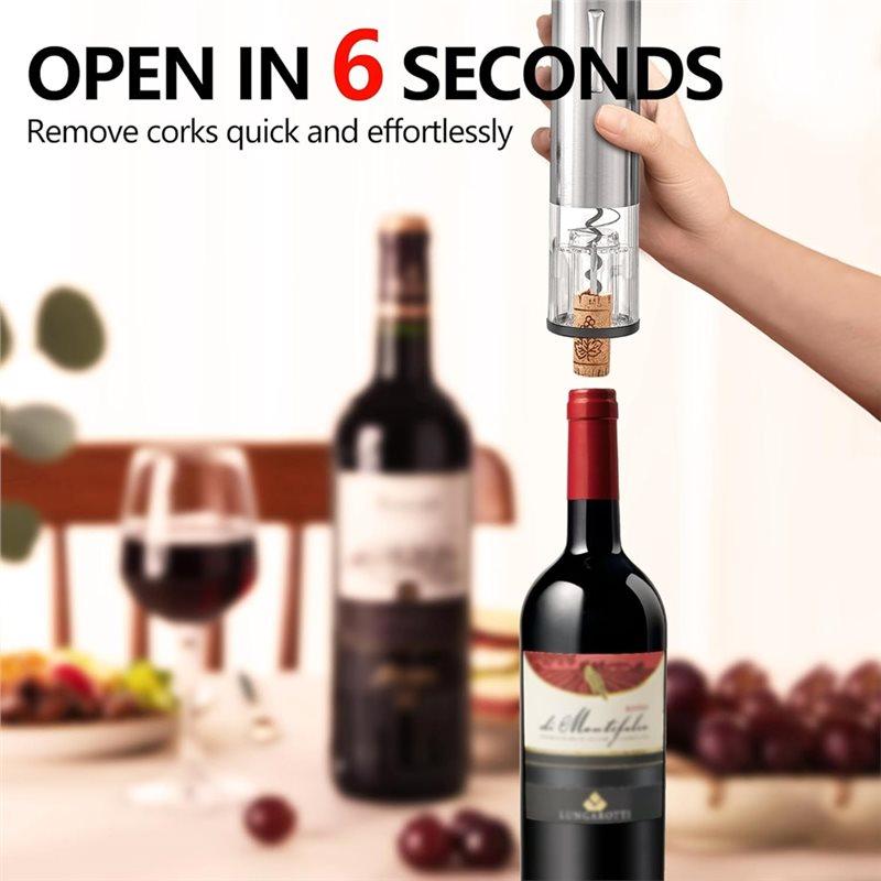 A78E-4-In-1 Rechargeable Electric Wine Opener Wine Aerator Gift Set With Electric Wine Decanter, For Home Bar Parties