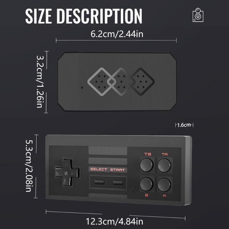 Retro 8 Bits TV Game Consoles Build In Classical Game & Double Strong Controllers Simple Operate for Family Entertainment
