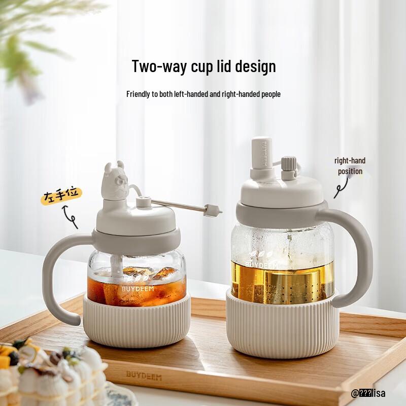 Buydeem 800ml Glass Tea Infuser Bottle