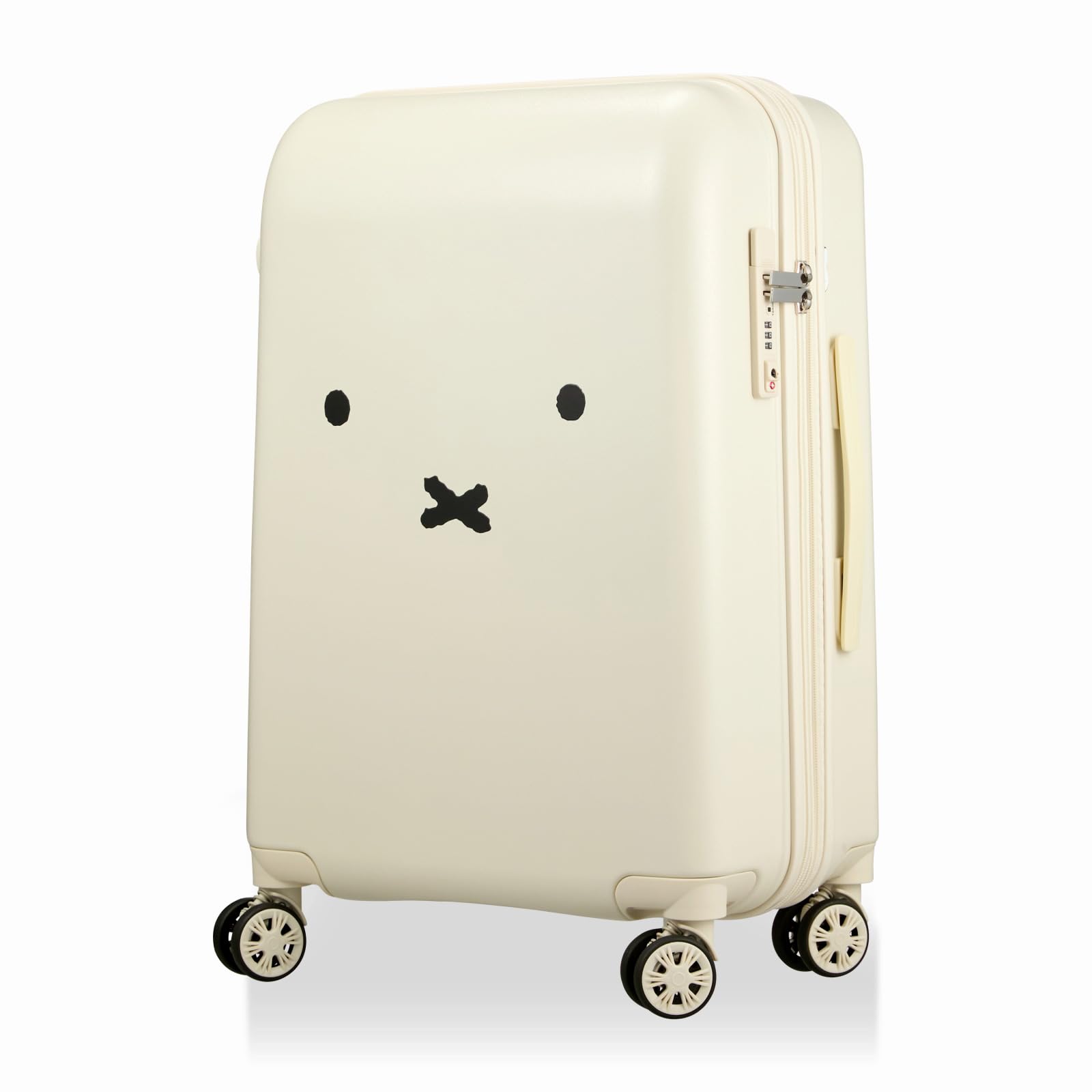 

[Hapitas] Серия чемоданов Miffy с дизайном лица HAP2249 60 л 3,8 кг Размер M B130 Лицо Белый/Серебристый