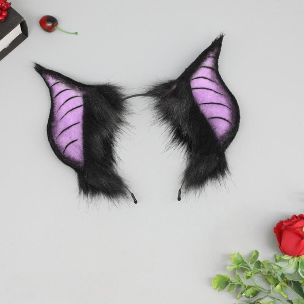 DIY Halloween Kostüm Cosplay Requisiten Pelziger Teufel Süße Herzensdame Schwanz Kreative Fledermausähnliche Ohren Kinder
