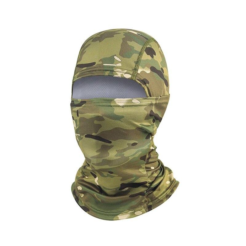 Balaclava tactică de camuflaj Protecție UV Rezistenta pentru ciclism Mască de față Uscare rapidă Ciclism în aer liber Pescuit Drumeții Esarfe