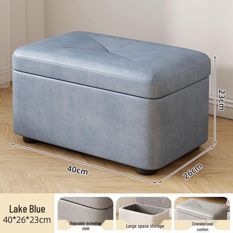 

Компактний прямокутний пуф-стілець для зберігання для передпокою - Міцне сидіння для зміни взуття