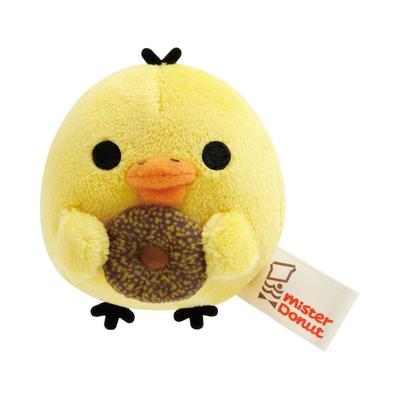 """Rilakkuma x Mister Donut" Mini-Stofftier Kiiroitori Goldene Schokolade"""