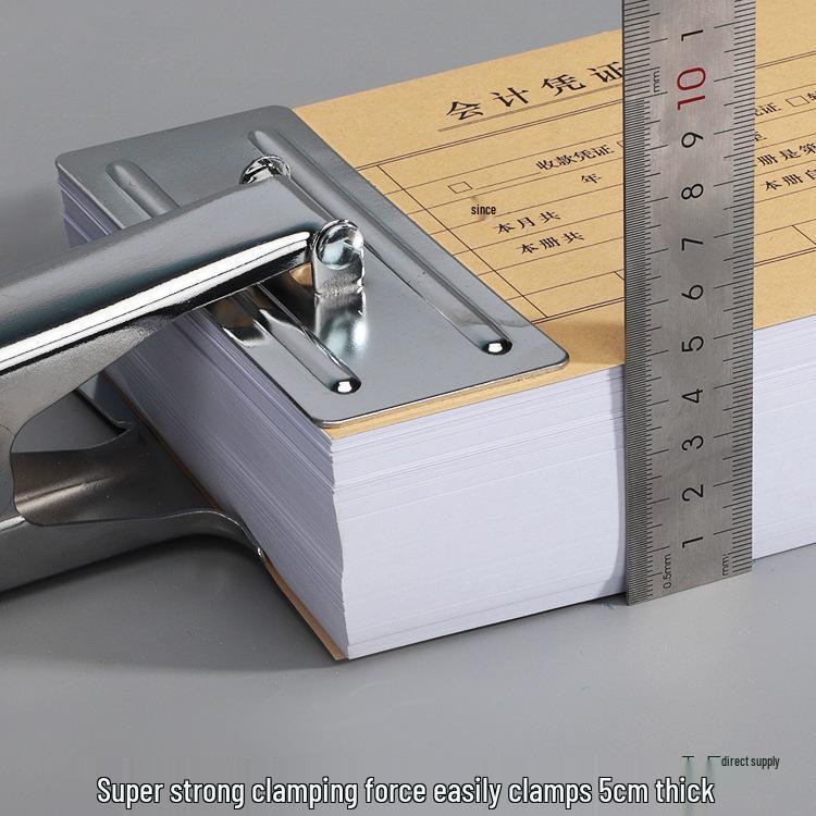 Extra Large Iron Clip for Binding and Organizing A4 Accounting Vouchers and Receipts