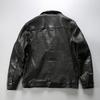 American casual heavy wash pleated four-button leather small suit lapel full vegetable tanned sheepskin leather jacket
