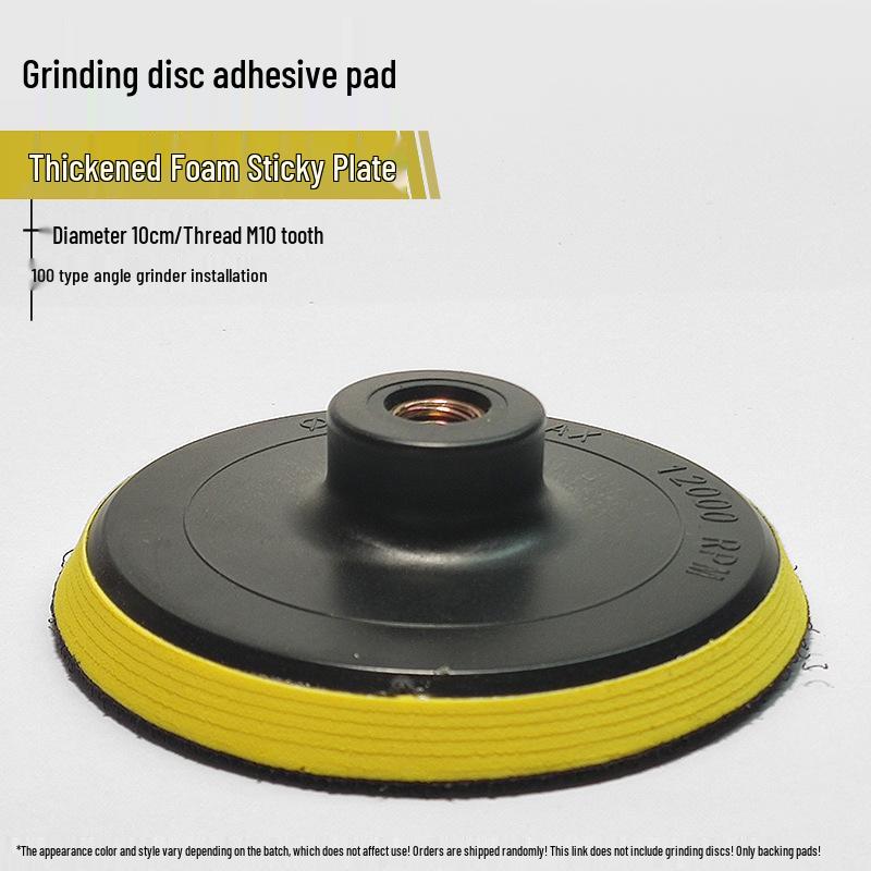 Self-Adhesive Stone Polishing Pad for Angle Grinders, Aluminum Alloy Disc with Water/Dry Grinding Capability and Sandpaper Suction Cup.