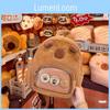 Cartoon Capybara Plush Backpack Animal Zipper Bag Adjustable Shoulder Strap