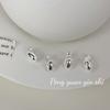 S925 Sterling Silver Oval Bean Stud Earrings for Women – Geometric, Simple, High-End Design