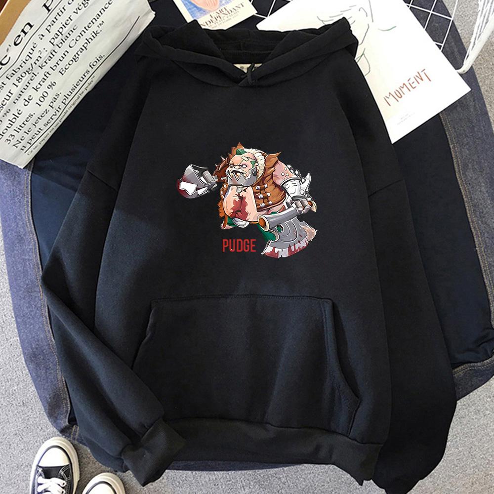Spiel Animation Druck Hoodies Dota 2 Cartoon Druck Niedliches Vintage Sweatshirt Langärmlig Harajuku Kleidung