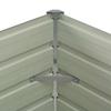 Raised Garden Bed Brown 100 X 100 X 77 Cm Galvanized Steel