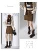 Chic Spicy Girl A-line Mini Skirt: Sexy, Versatile, Anti-exposure, Slimming Autumn/Winter Fashion.