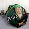 1 Stück Zoro, Strohhut Luffy Automatischer Regenschirm 8 Rippen Tragbar Faltbar Schwarzer Eisenrahmen für Außenbereich, Strand, Reisen, Sonnenschirm 167