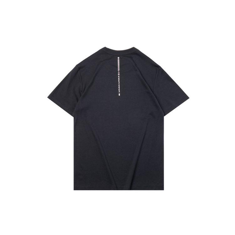 Li Ning T Shirts Men's Black Crew Neck Moderate Straight Fit AHSQ237-2