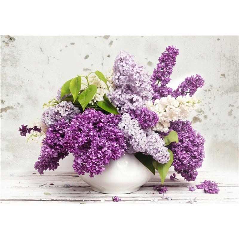 DIY Blumenvase 5D Diamant Malerei Kreuzstich voller runder Bohrer Strass Diamant Stickerei Wand Kunst Home Decor