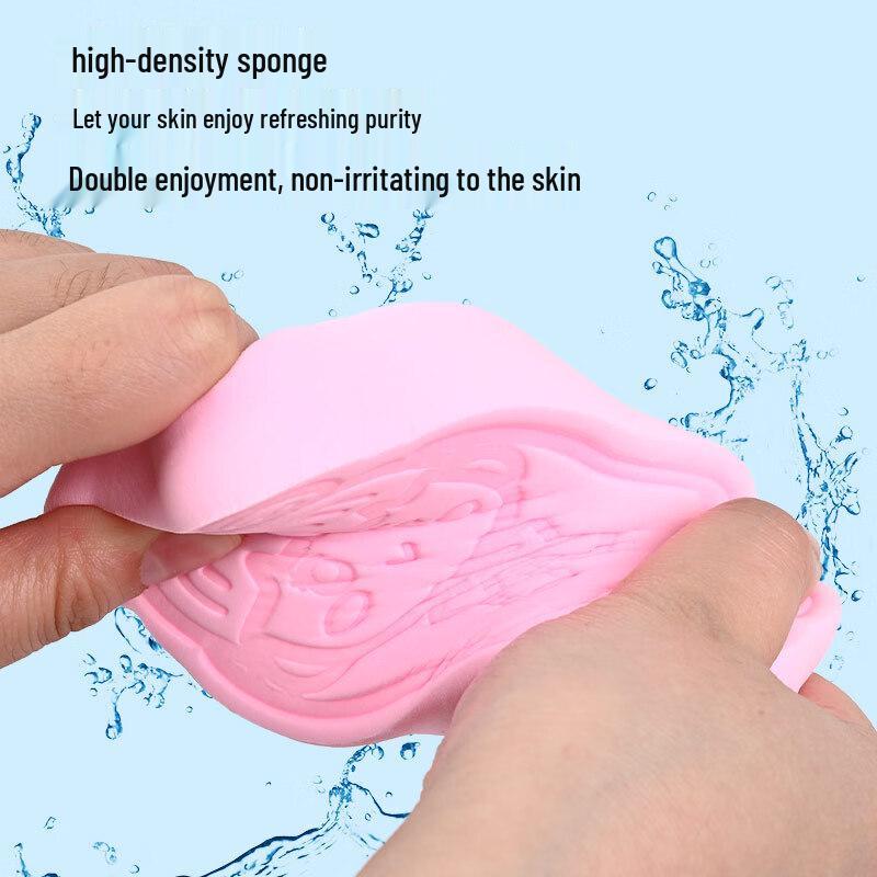 Kids' Gentle Exfoliating Bath Sponges, Pink (3-Pack)