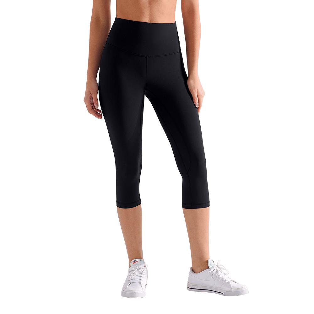 Naked Feeling Yoga Pants: No Crotch Bite, Moisture-Wicking, High Elasticity, Women's 7/8 Length, Perfect for Running and Cycling Fitness.