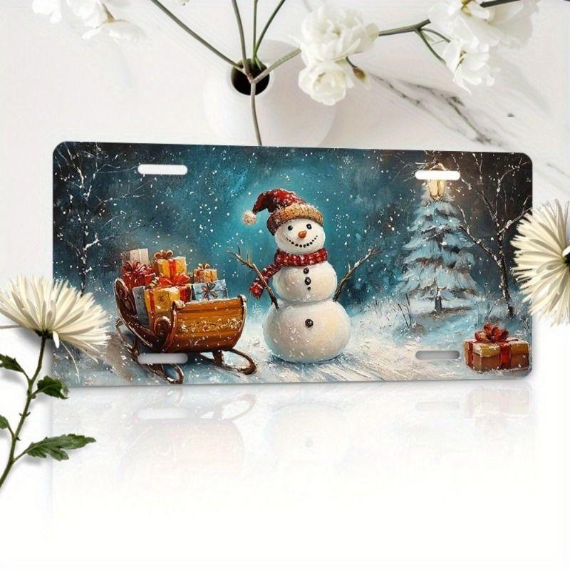 Motorcycle Souvenir License Plate, Metal Auto Wall Decor 15x30cm
