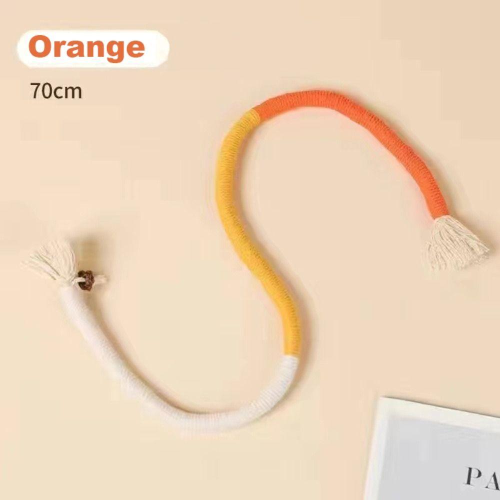 Relieve Boredom Cat Teaser Rope Cotton Rope Cat Interactive Teasing Toys Cat Teeth Grinding Rope