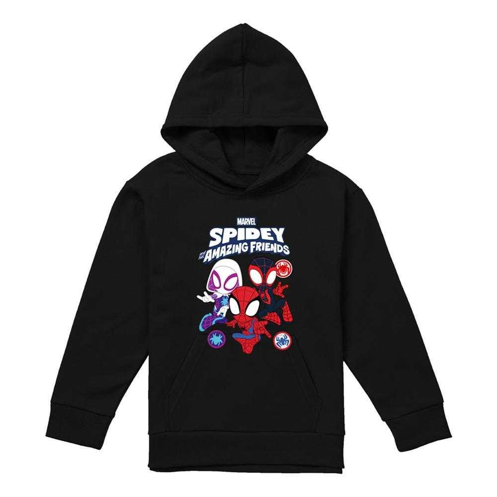 Spidey And His Amazing Friends Childrens/Kids Group Pull Over Hoodie