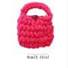 Crochet Mini Knitted Handbag Sandwich Hamburg Earphone Knitted Bag Headset Cover Knitted Portable Coin Purse Little Gift