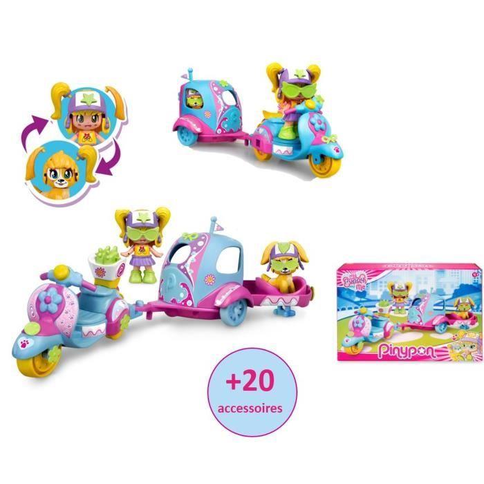 Pinypon - motorcycle set my puppy and me - gptoys - multicolor - girl - mix & match chiaro
