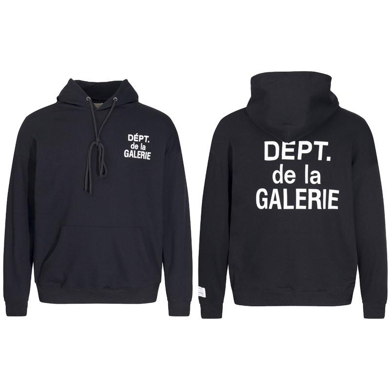 GALLERY DEPT Hoodie Men Women Oversized Cotton Fleece Pullover Sweatshirt Streetwear Loose Fit Long Sleeve