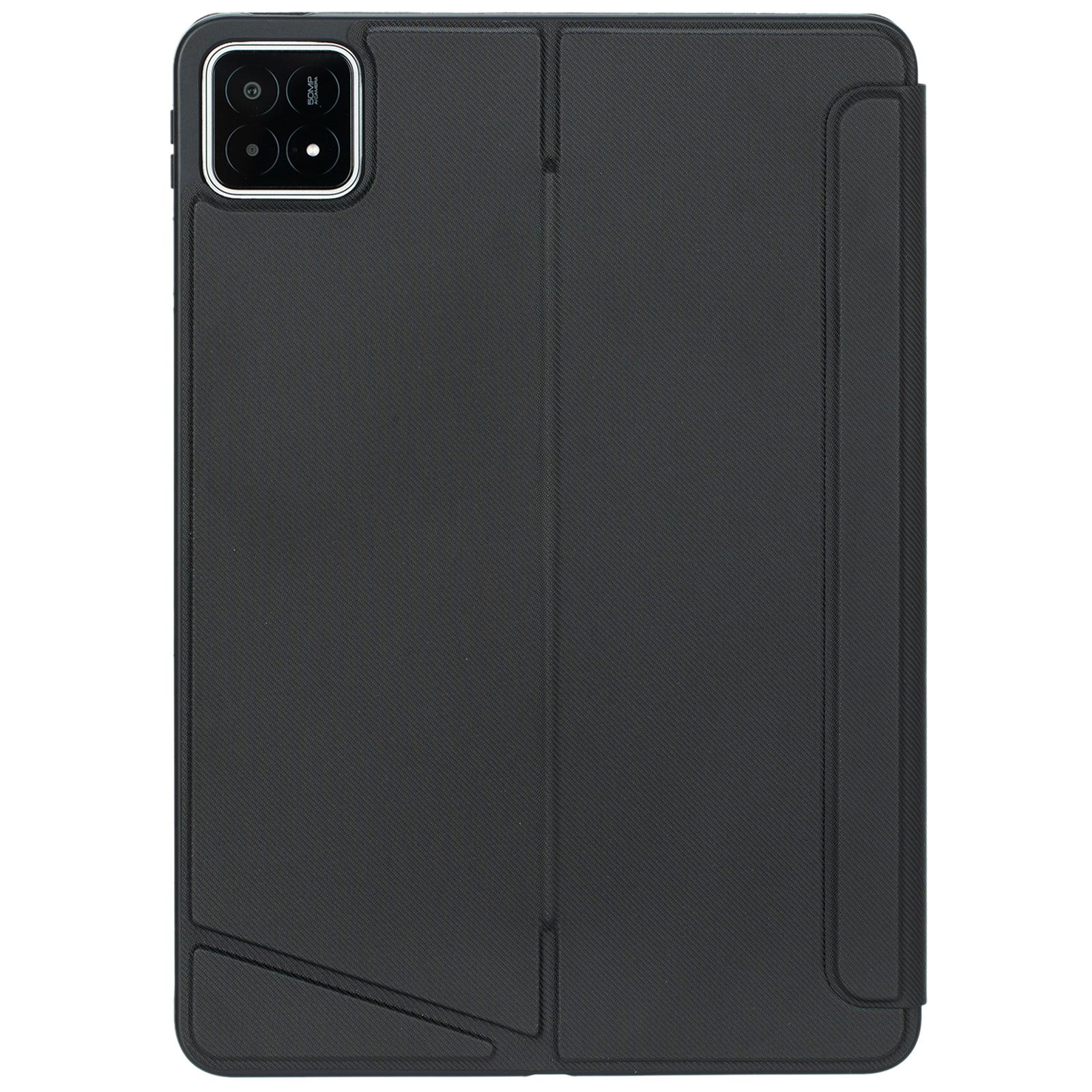 

T0N10-AS For Xiaomi Pad 6S Pro 12.4 Leather Tablet Stand Cover with Detachable Backlit Touchpad Bluetooth-compatible Keyboard A
