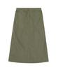 Yunibeosyeolobeolol Slub Fatigue Long Skirt Khaki