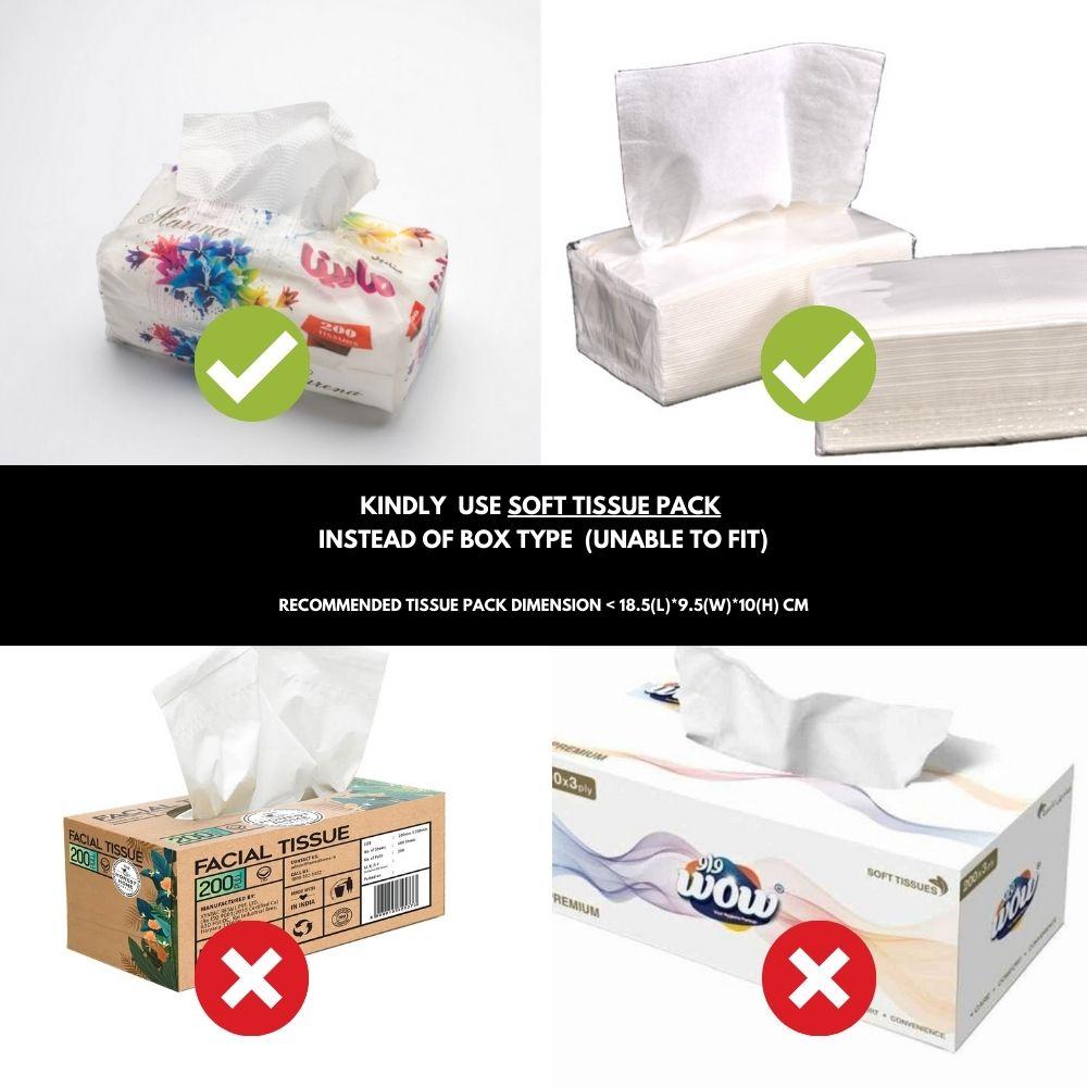 Homlly Leather Tissue Box Cover (X2PCS)